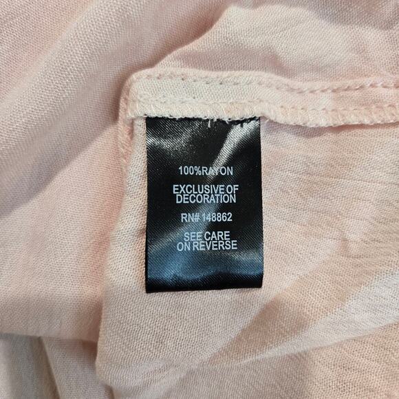 NWT Torrid Gauze Goddess Neck Tank Top Sz L High-low Peach Summer Gauzy - Picture 12 of 12